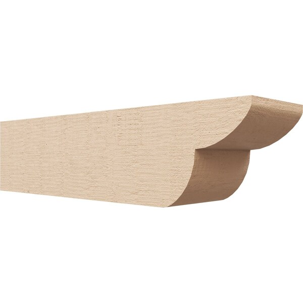 Ekena Millwork 4in. W x 4in. H x 16in. L Crestline Woodgrain TimberThane Rafter Tail, Primed Tan RFTUR04X04X16CRERCPR - main